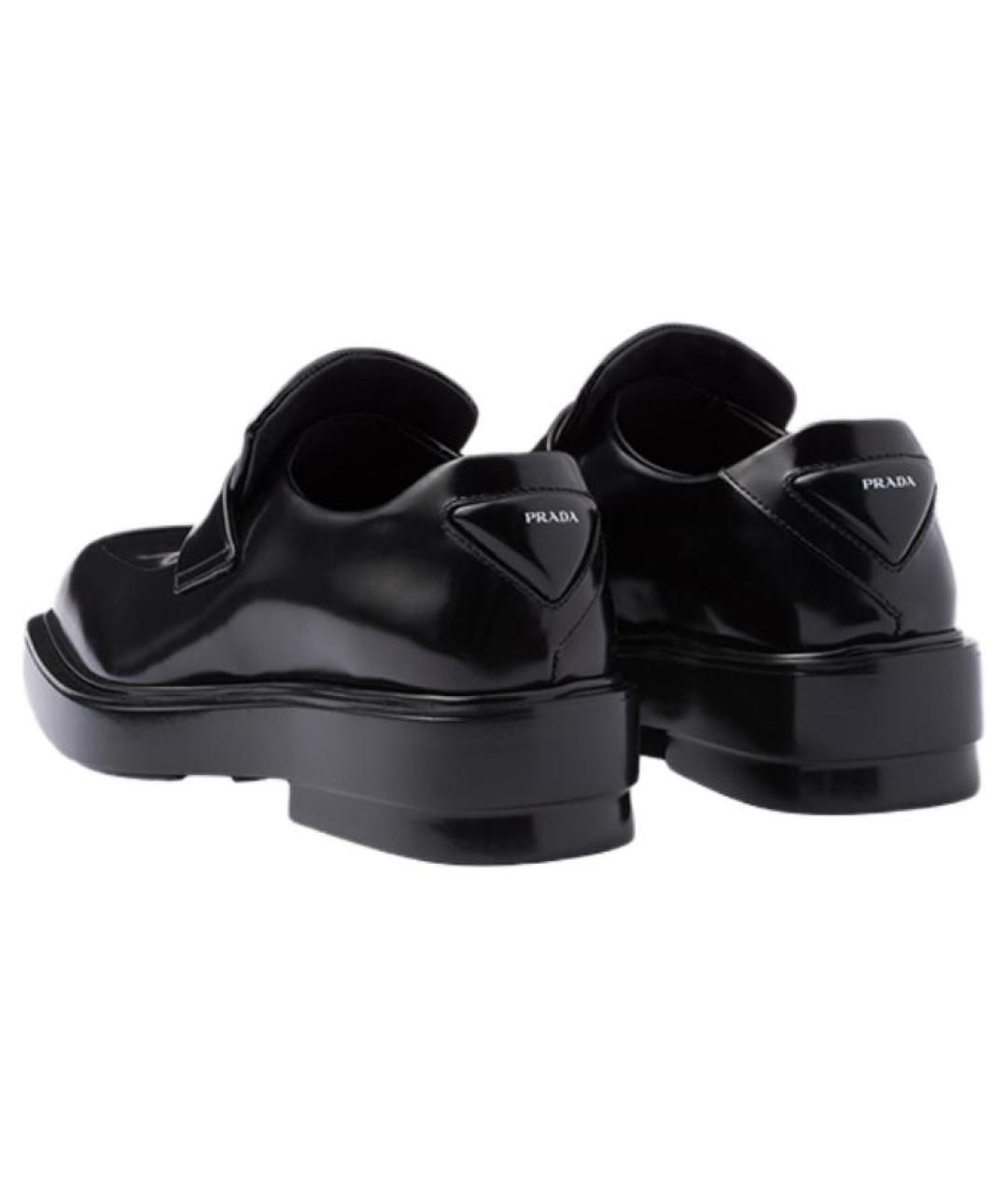 PRADA Черные лоферы из лакированной кожи, фото 3