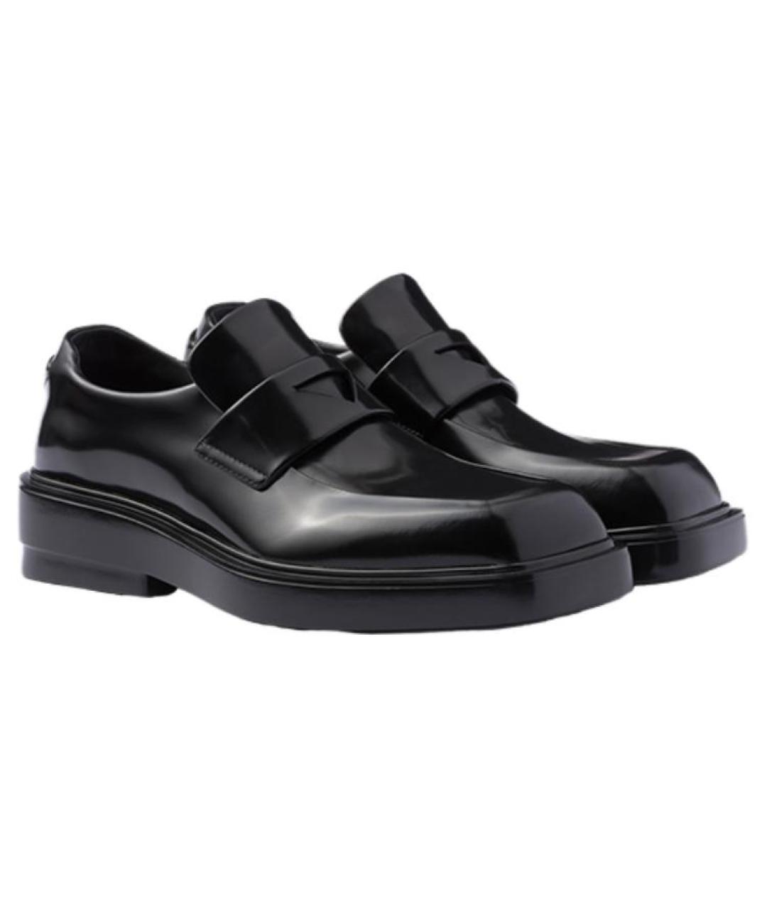 PRADA Черные лоферы из лакированной кожи, фото 2