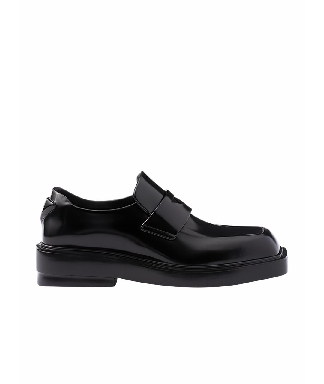 PRADA Черные лоферы из лакированной кожи, фото 1