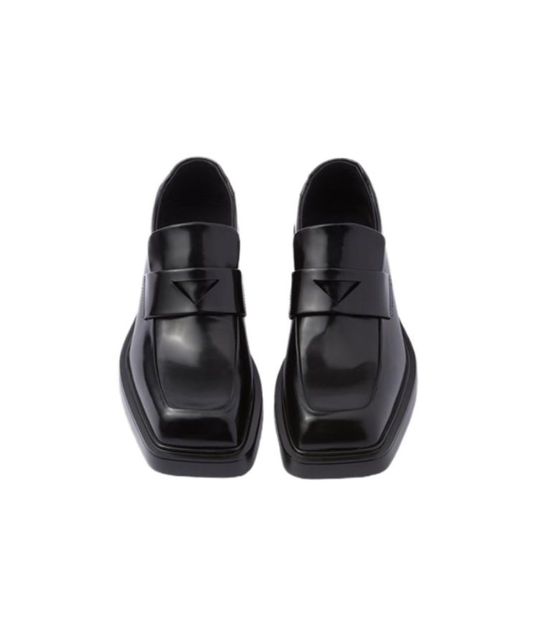 PRADA Черные лоферы из лакированной кожи, фото 4