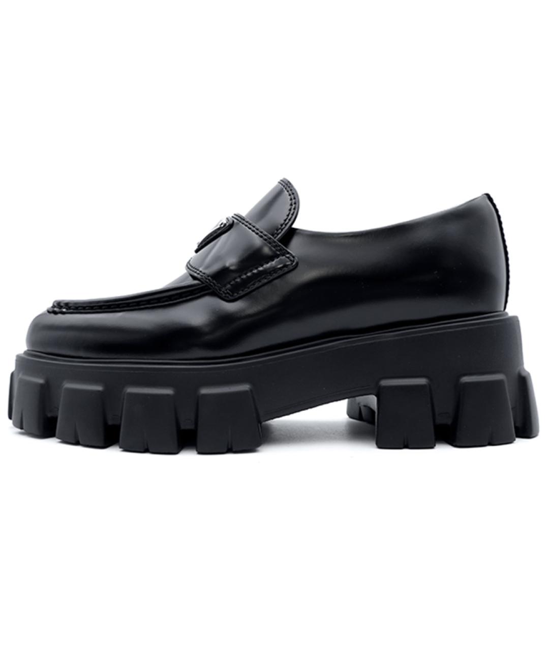 PRADA Черные лоферы из лакированной кожи, фото 6