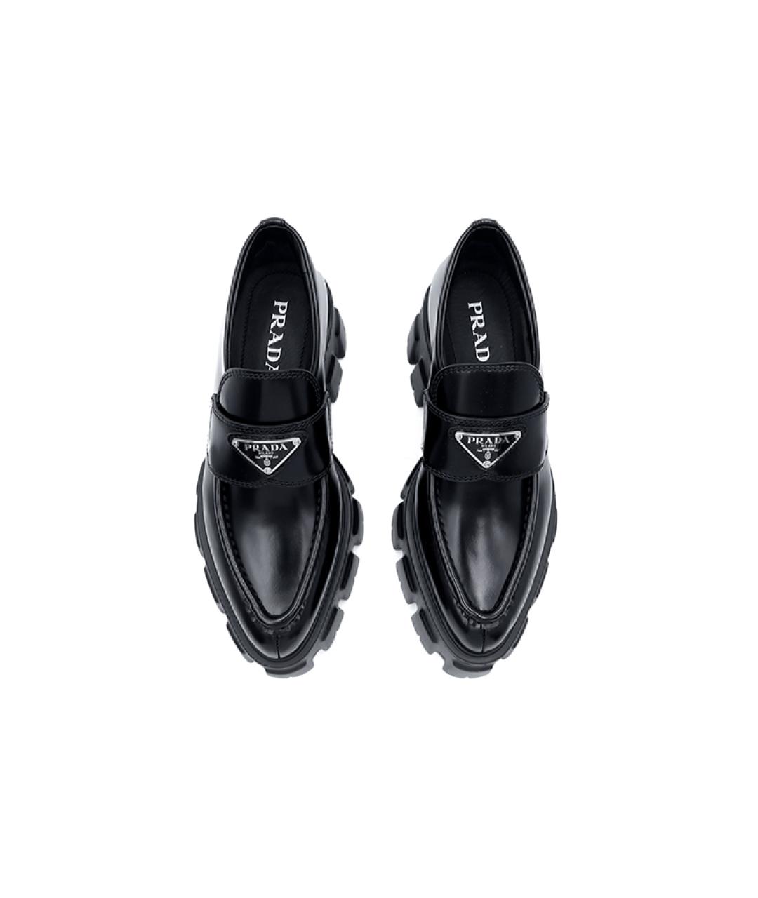 PRADA Черные лоферы из лакированной кожи, фото 3