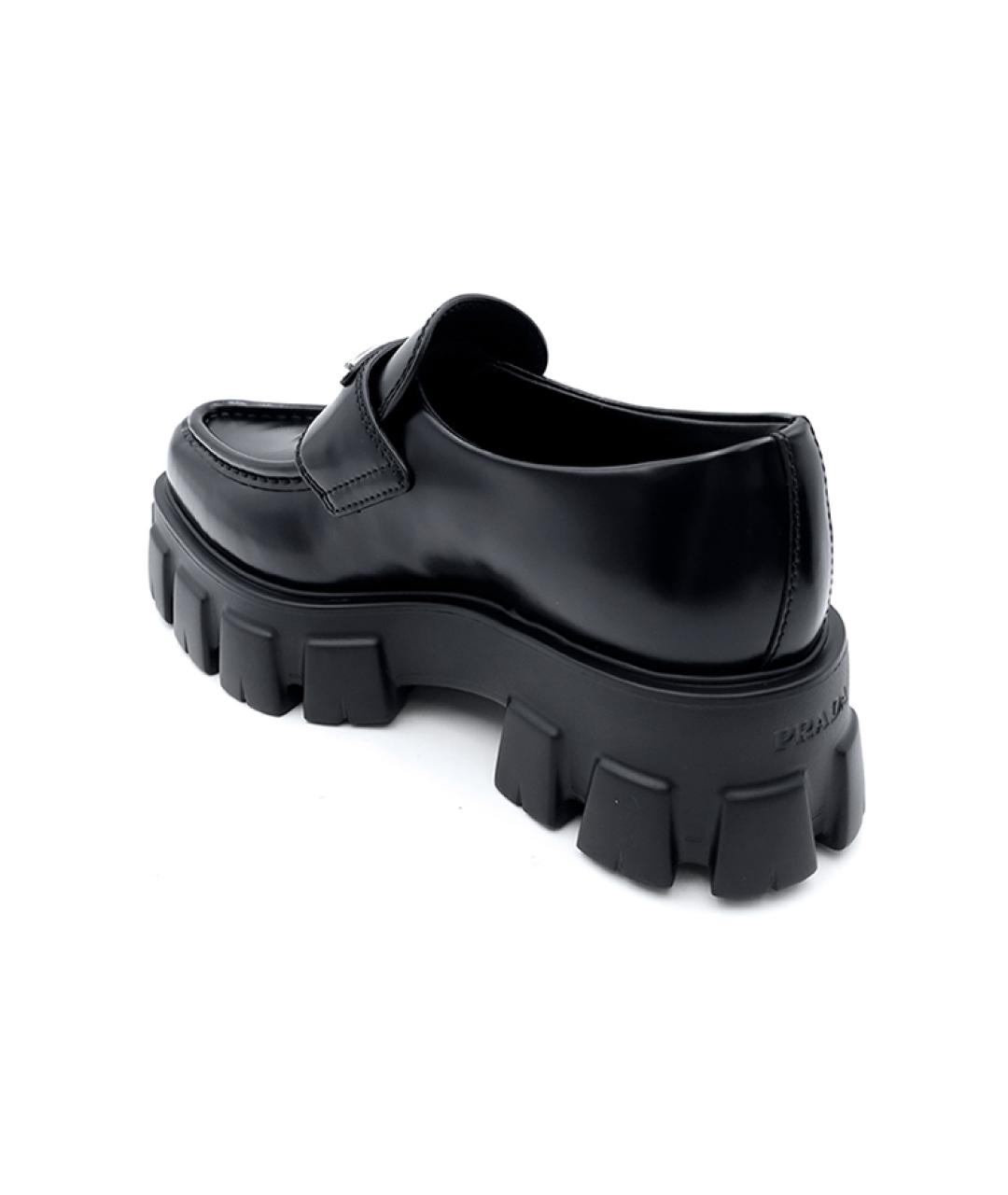 PRADA Черные лоферы из лакированной кожи, фото 4