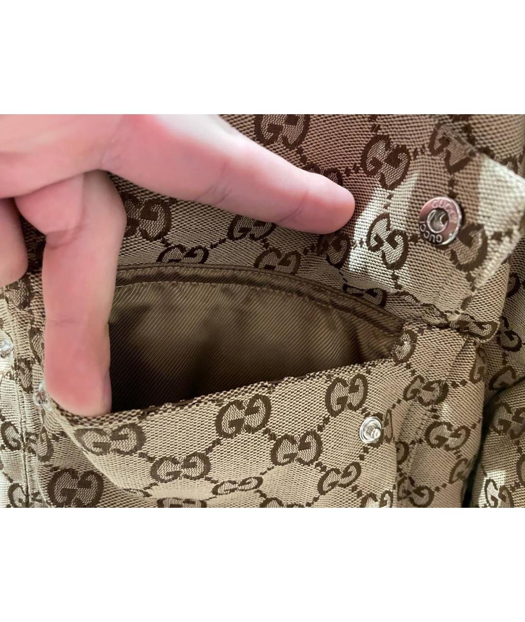 GUCCI Бежевый хлопковый пуховик, фото 8