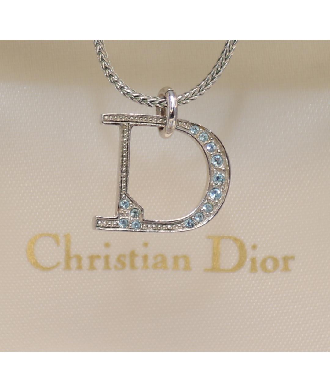 CHRISTIAN DIOR Серебряная с серебряным покрытием подвеска, фото 3