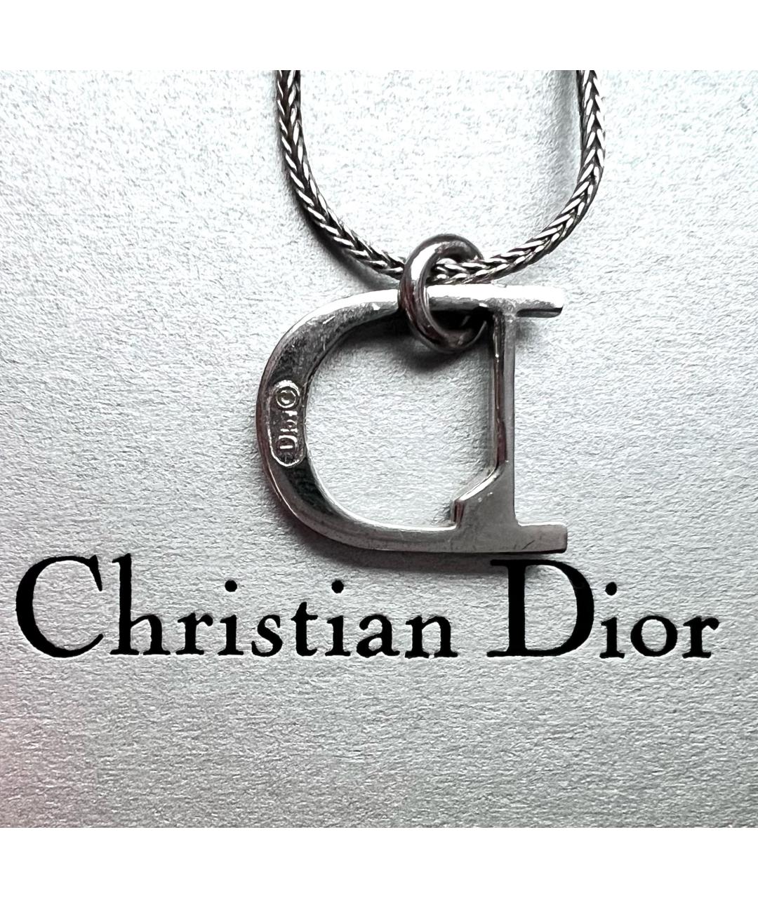 CHRISTIAN DIOR Серебряная с серебряным покрытием подвеска, фото 7