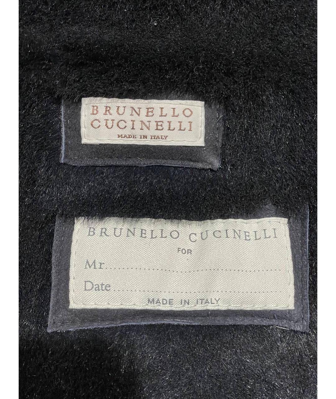 BRUNELLO CUCINELLI Темно-синяя замшевая куртка, фото 5