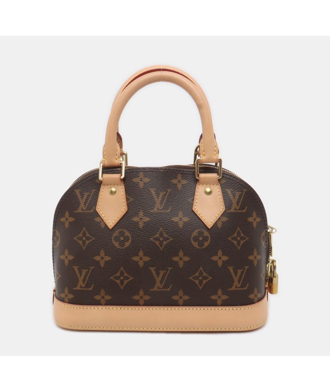 LOUIS VUITTON Коричневая кожаная сумка через плечо, фото 3