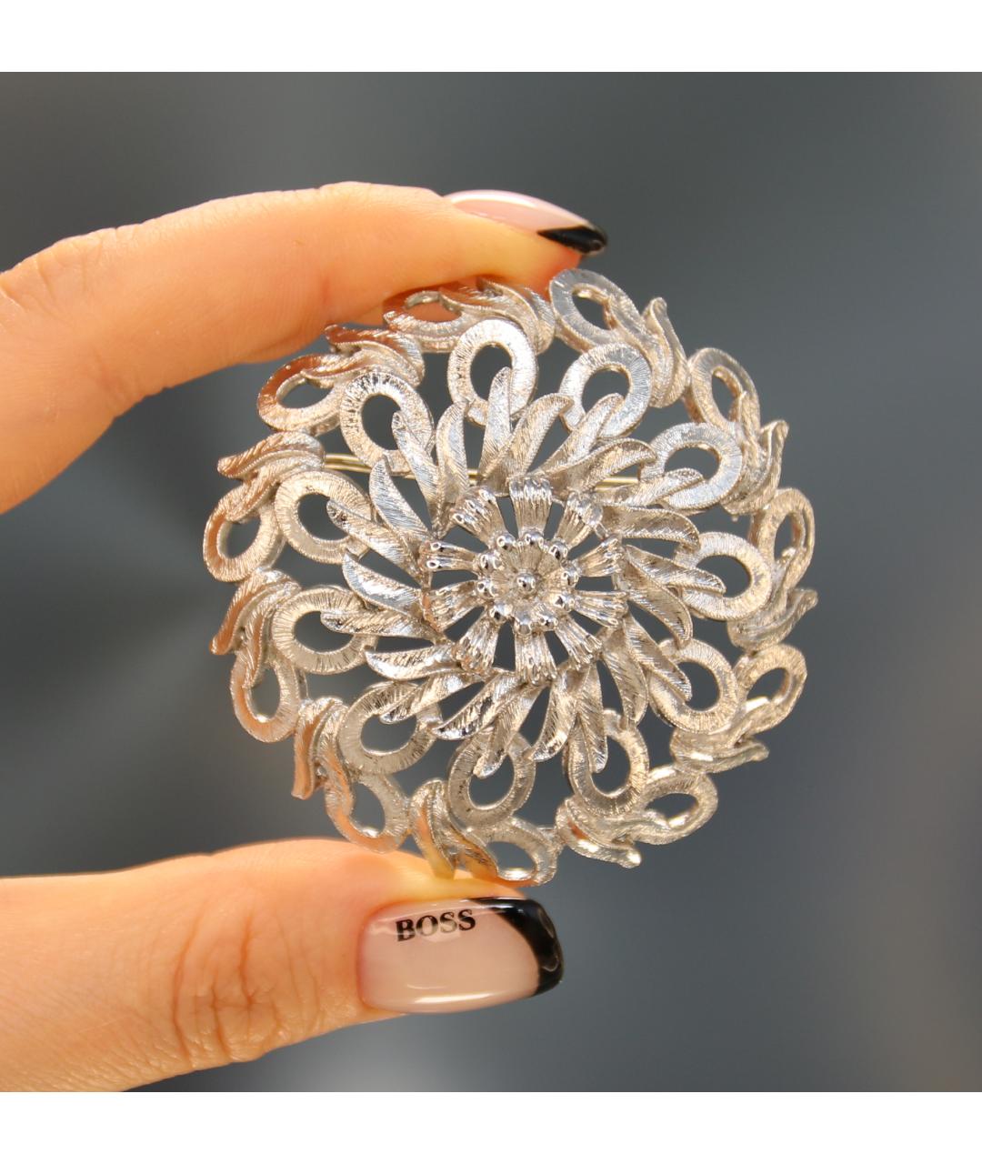 MONET Серебряная с серебряным покрытием булавка / брошь, фото 7