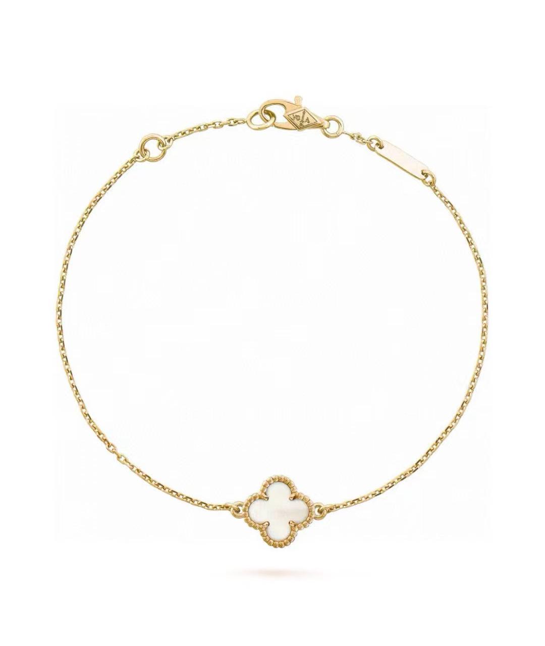 VAN CLEEF & ARPELS Белый браслет из желтого золота, фото 4
