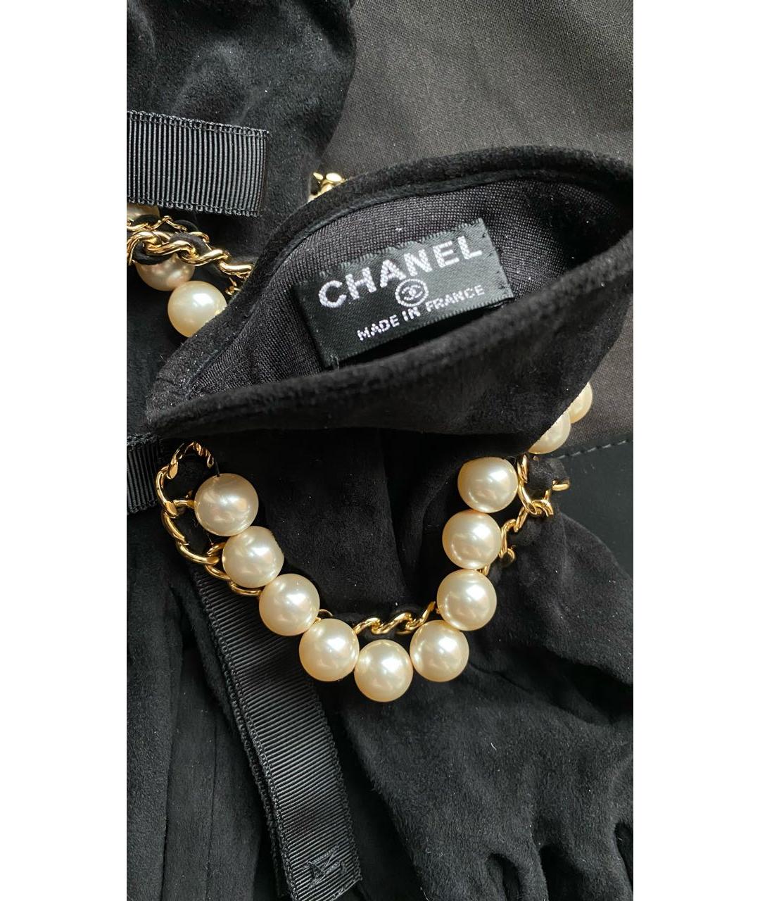 CHANEL Черные кожаные перчатки, фото 5