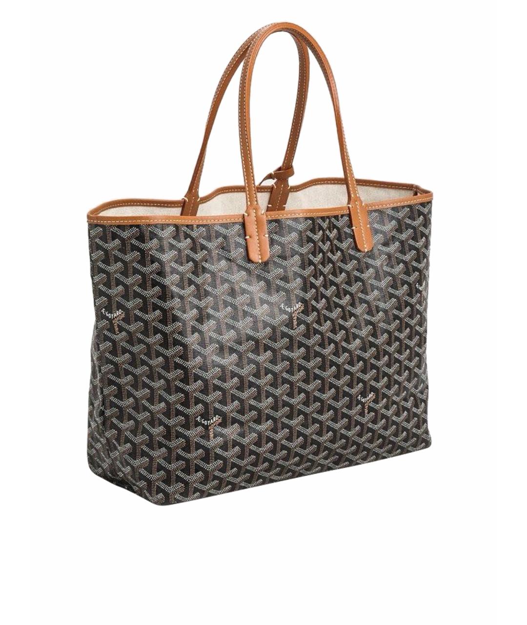 GOYARD Коричневая кожаная сумка тоут, фото 1