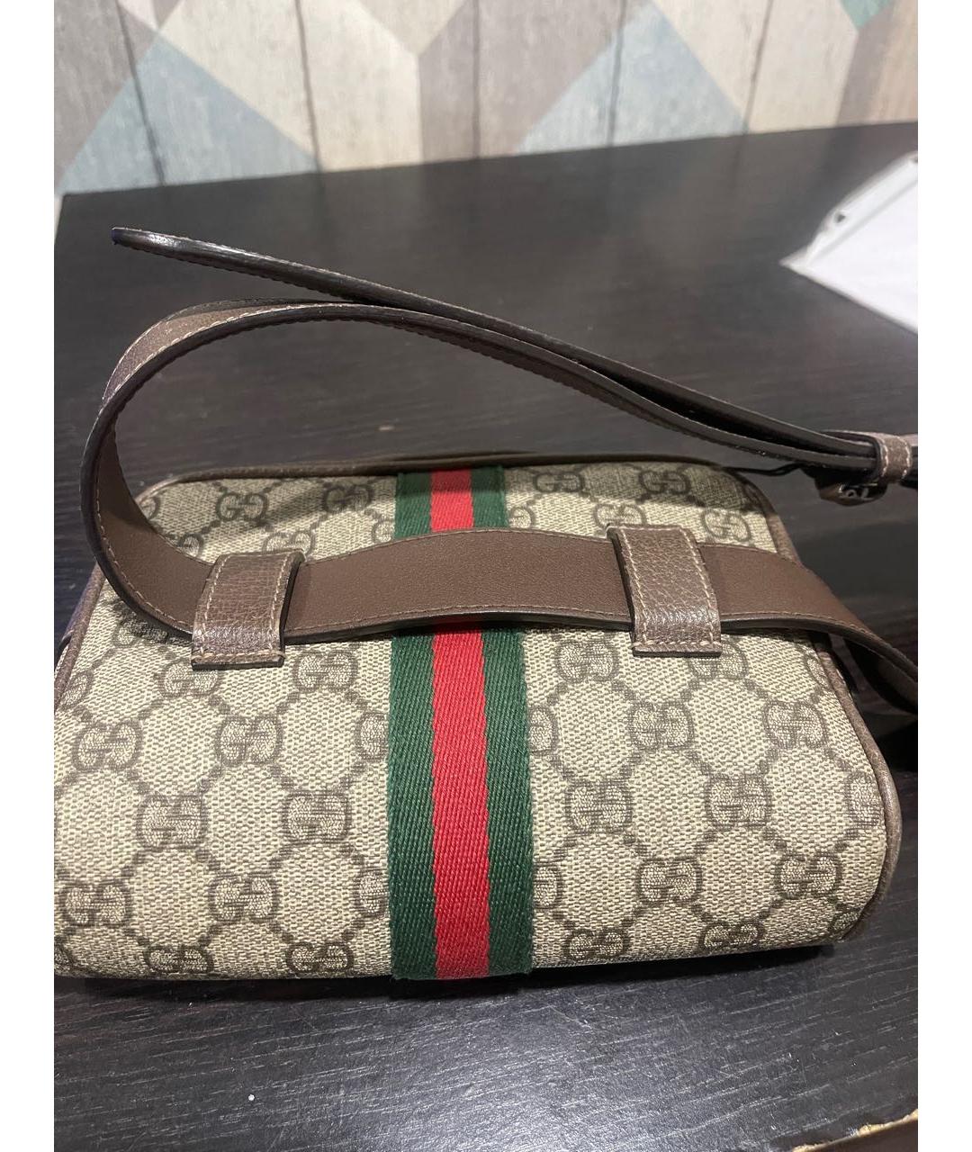 GUCCI Бежевая поясная сумка, фото 6