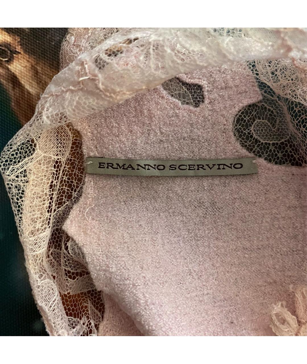 ERMANNO SCERVINO Розовый шерстяной джемпер / свитер, фото 3