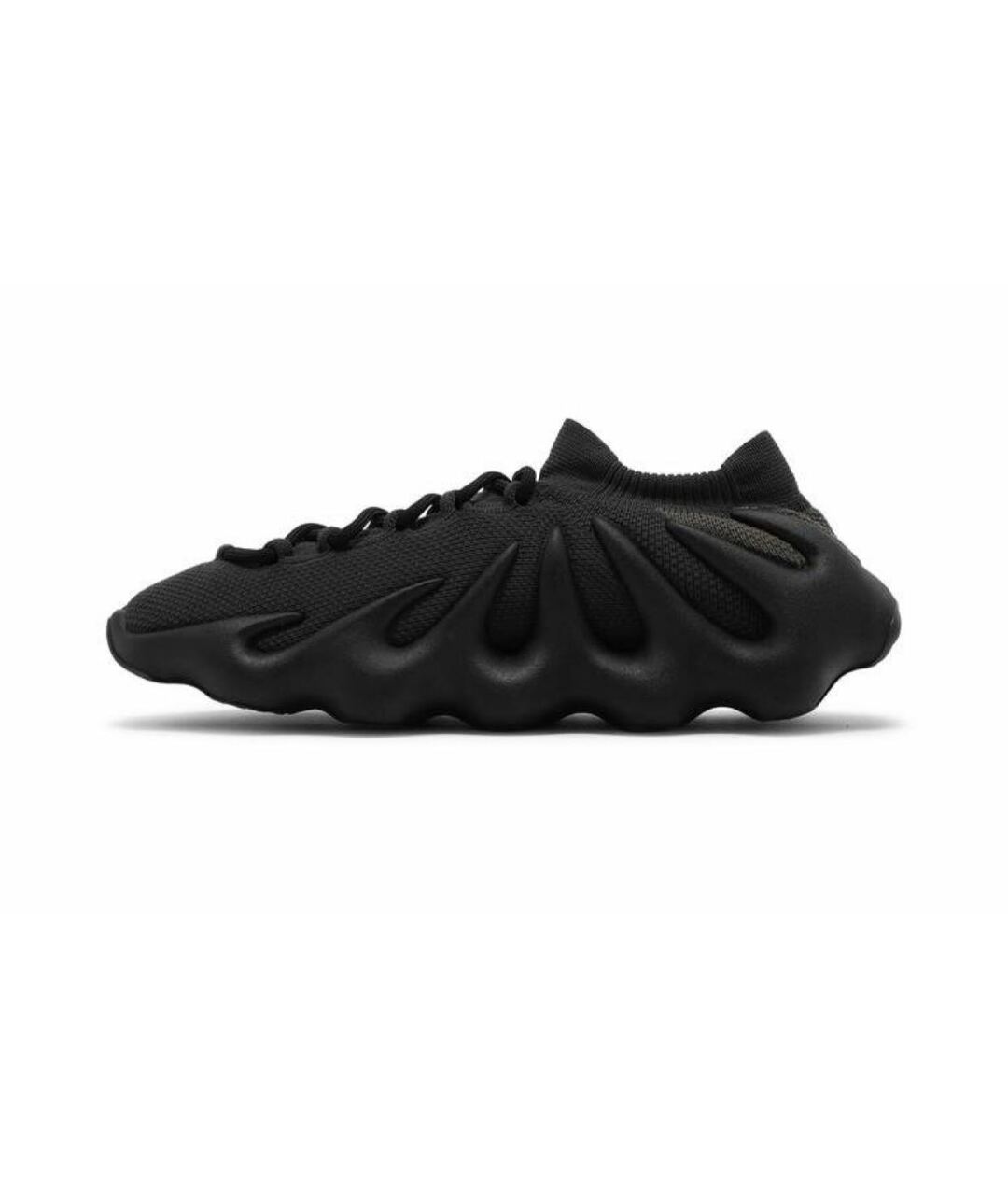 ADIDAS YEEZY Черные текстильные низкие кроссовки / кеды, фото 2