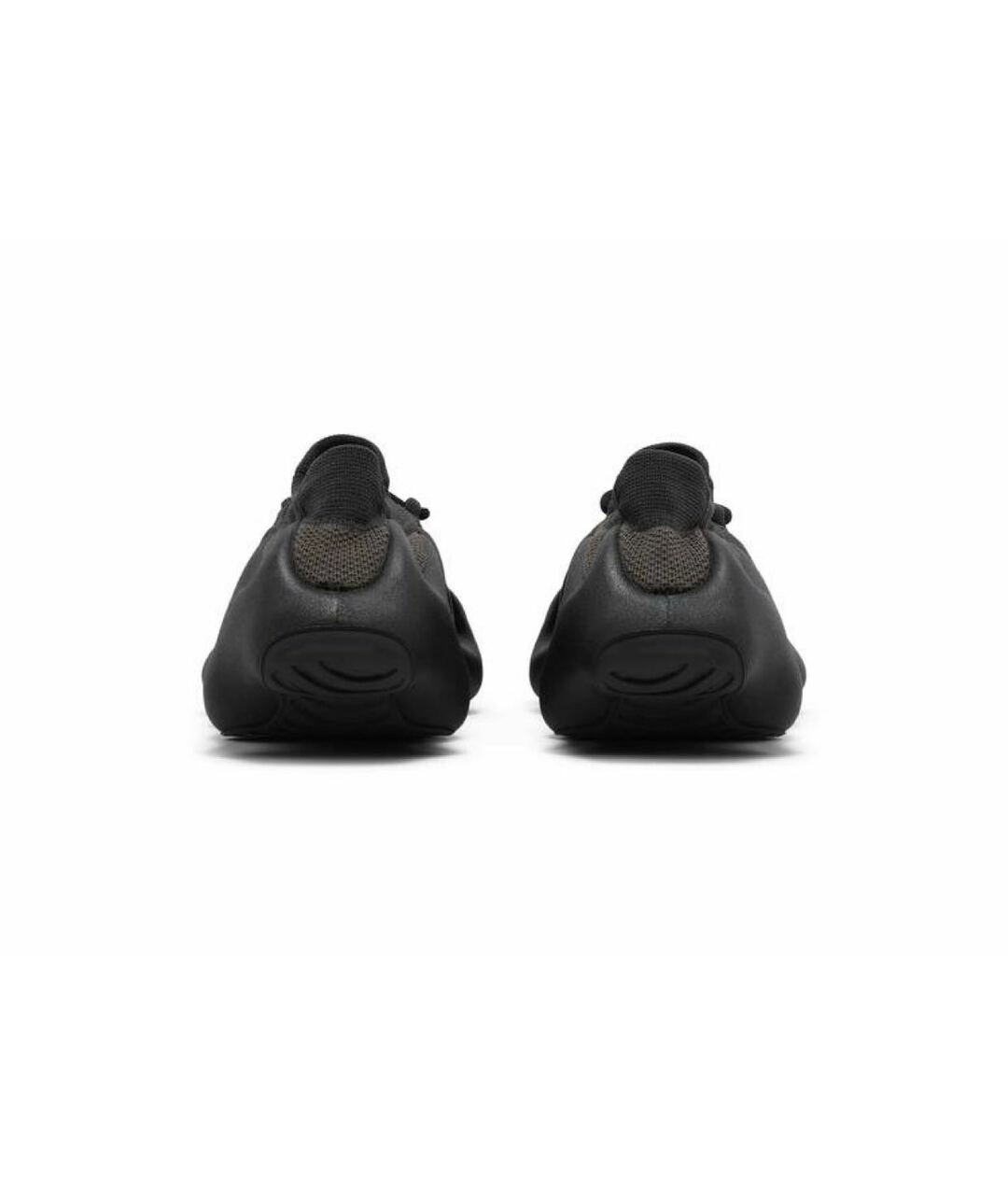 ADIDAS YEEZY Черные текстильные низкие кроссовки / кеды, фото 3