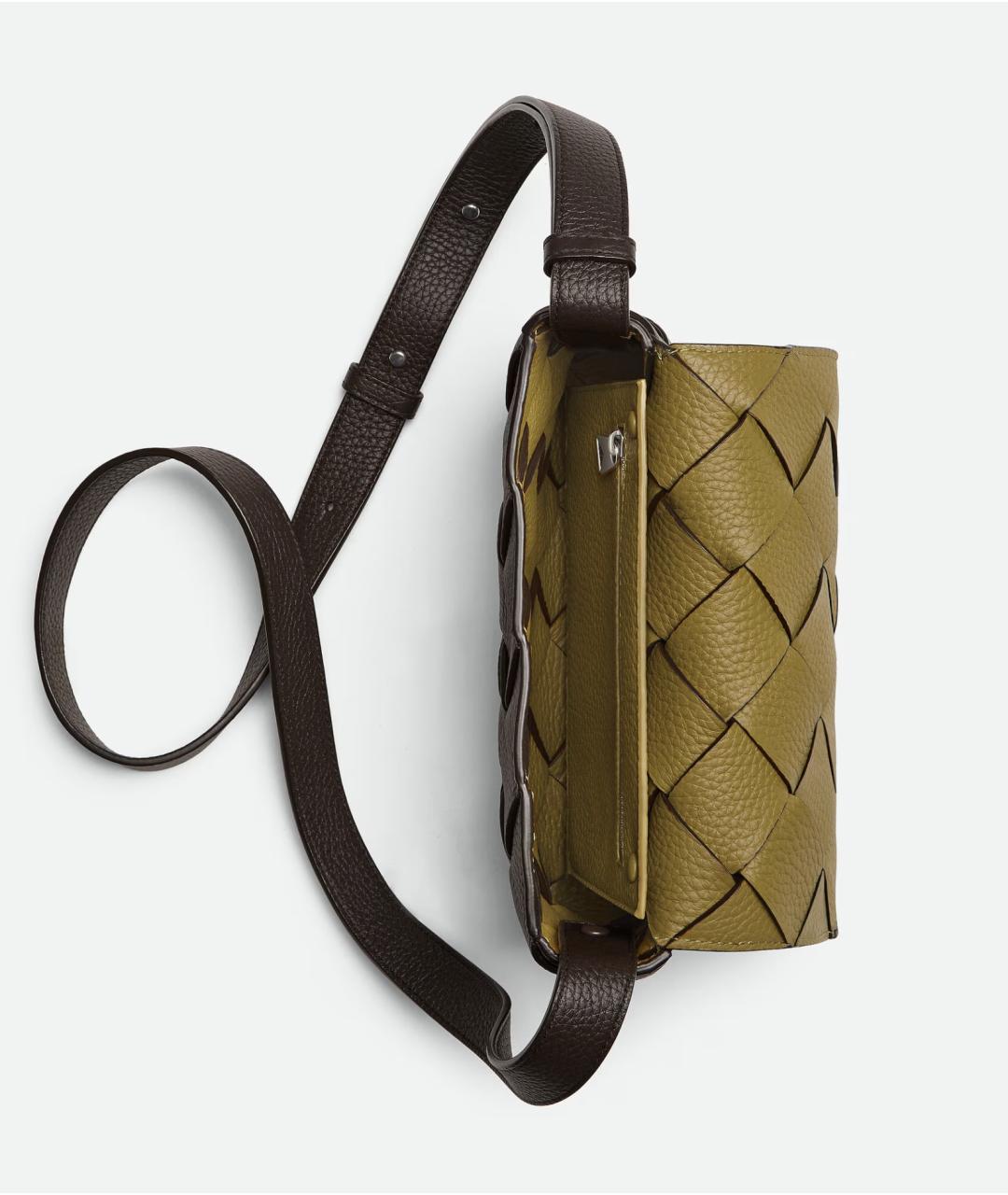 BOTTEGA VENETA Коричневая кожаная сумка на плечо, фото 2