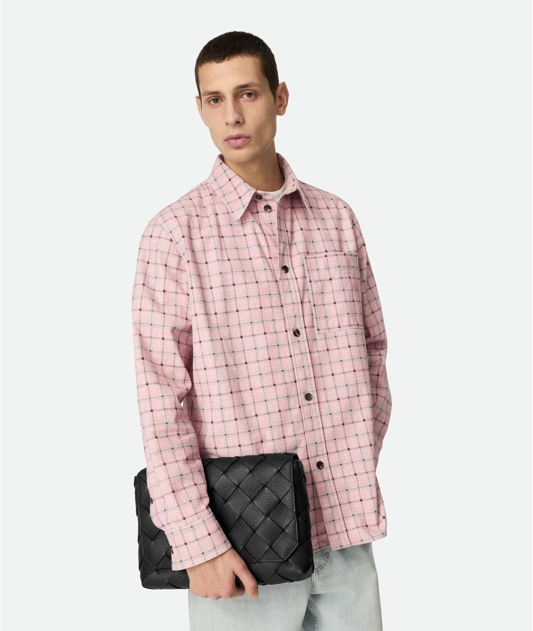 BOTTEGA VENETA Черная кожаная сумка на плечо, фото 6