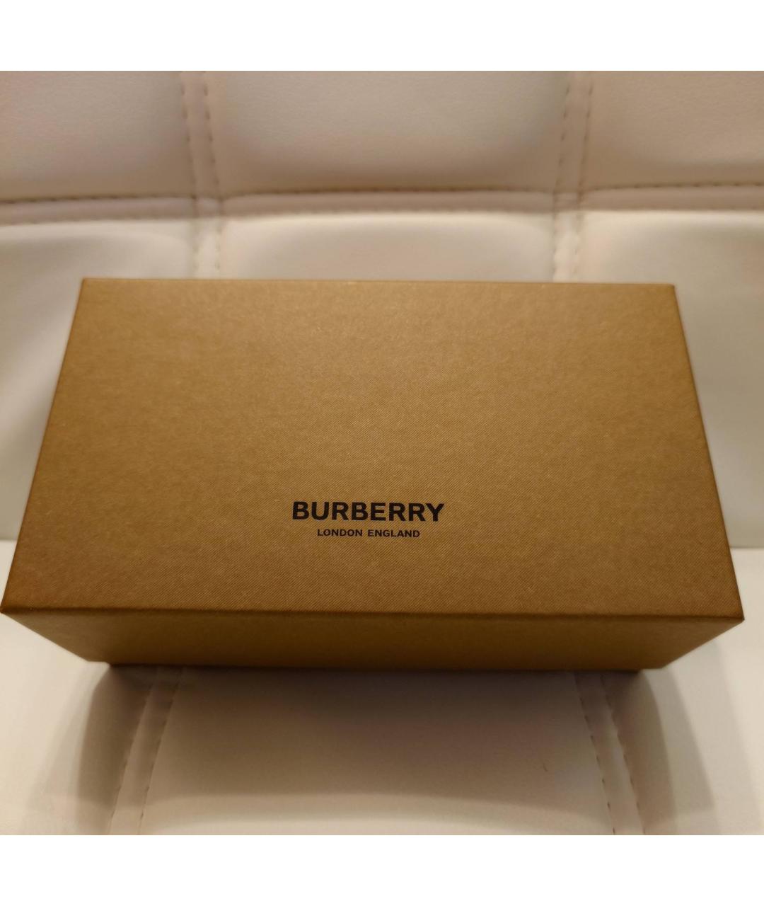 BURBERRY Черные пластиковые солнцезащитные очки, фото 4