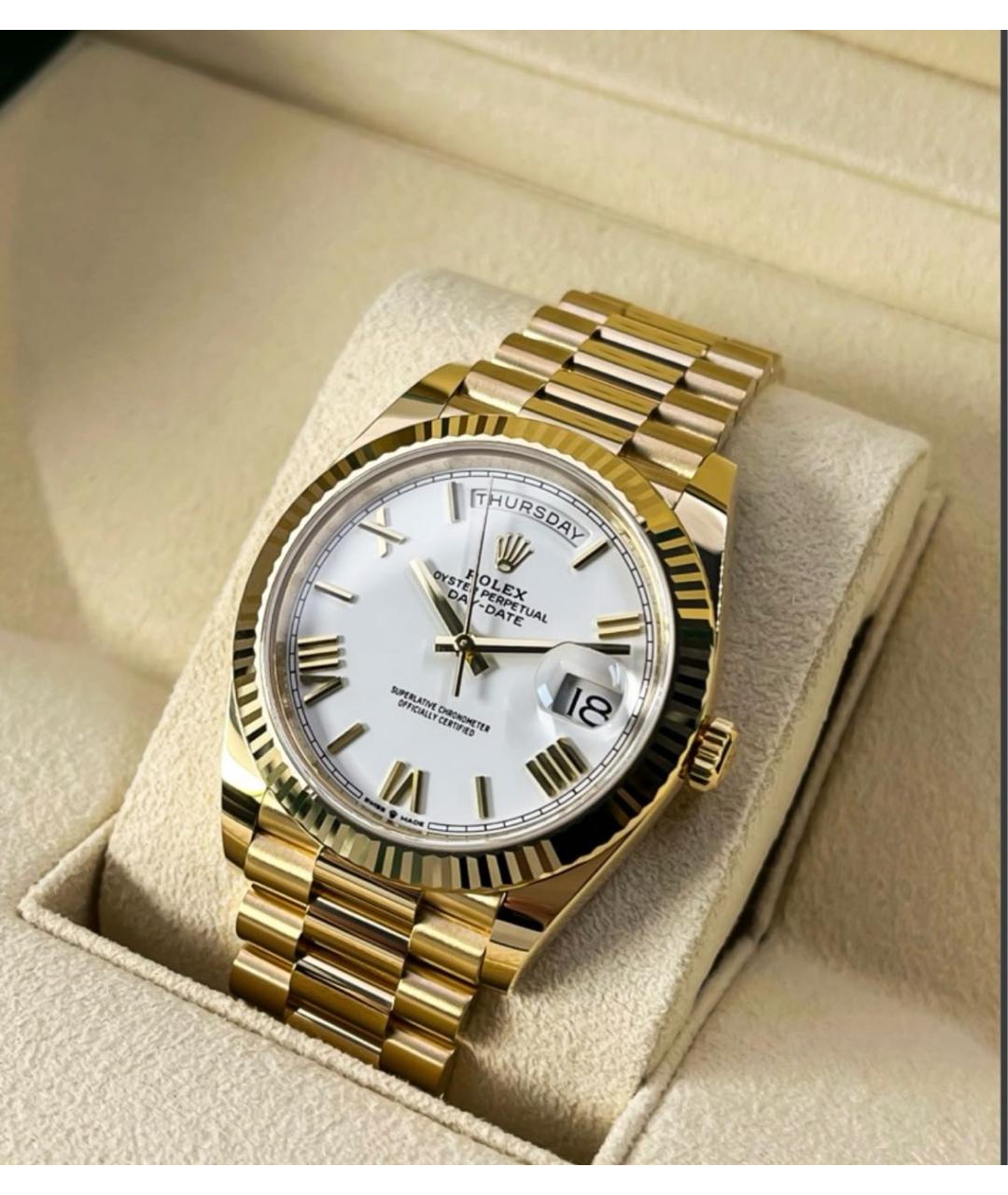 ROLEX Золотые часы из желтого золота, фото 6