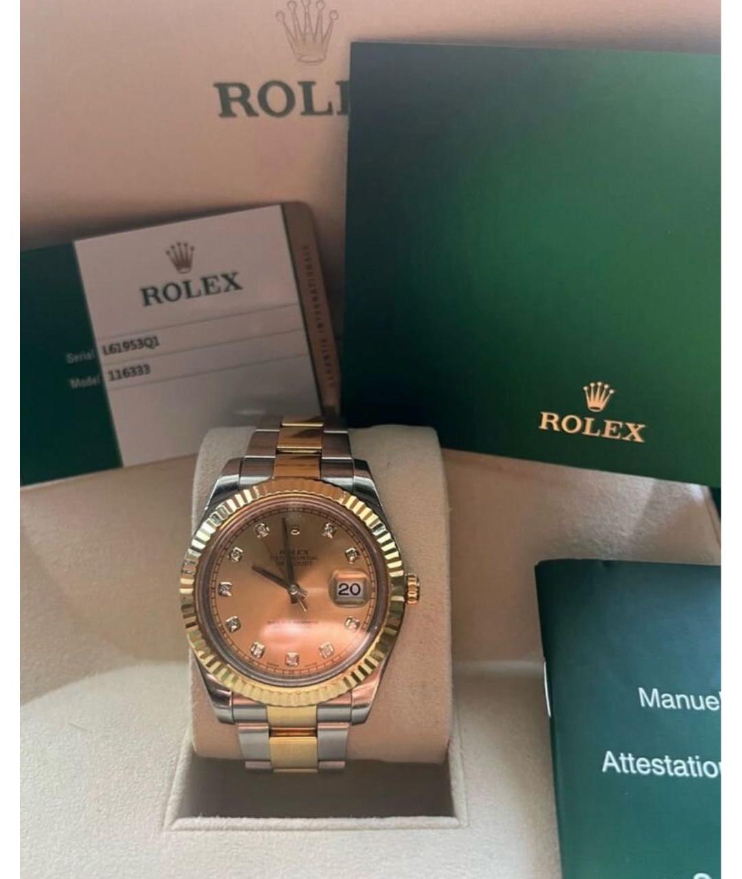 ROLEX Золотые часы, фото 4