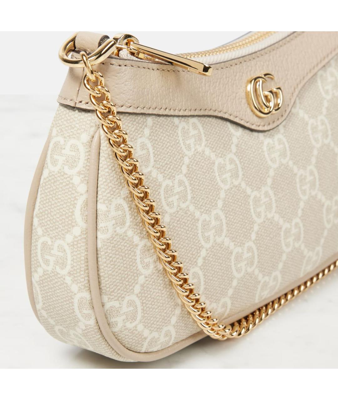GUCCI Бежевая сумка с короткими ручками, фото 2