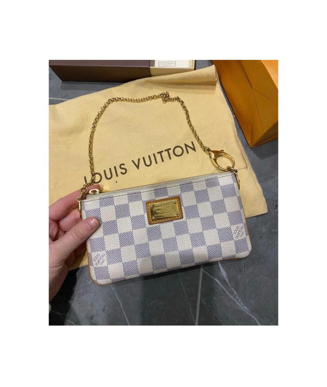 LOUIS VUITTON Белая сумка с короткими ручками, фото 2