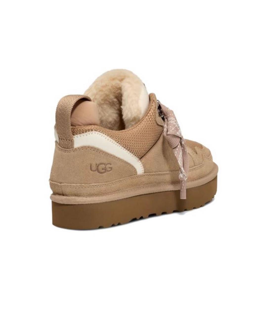 UGG AUSTRALIA Золотые замшевые кеды, фото 4