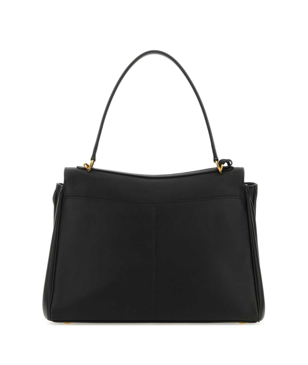 BALENCIAGA Черная кожаная сумка тоут, фото 3