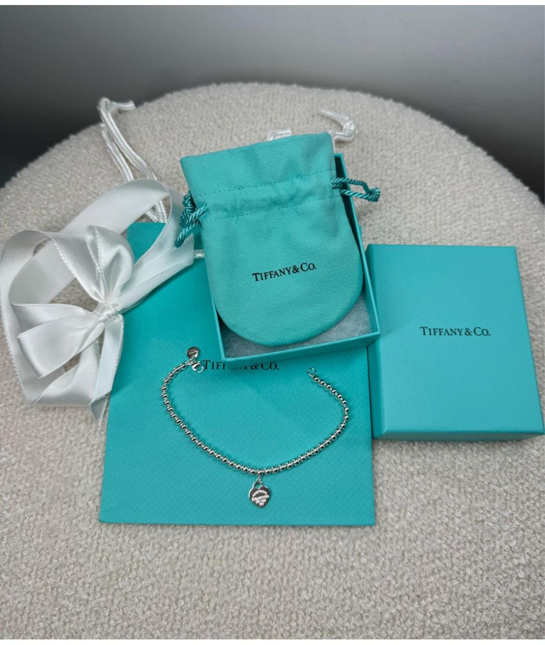 TIFFANY&CO Серебрянный серебряный браслет, фото 7