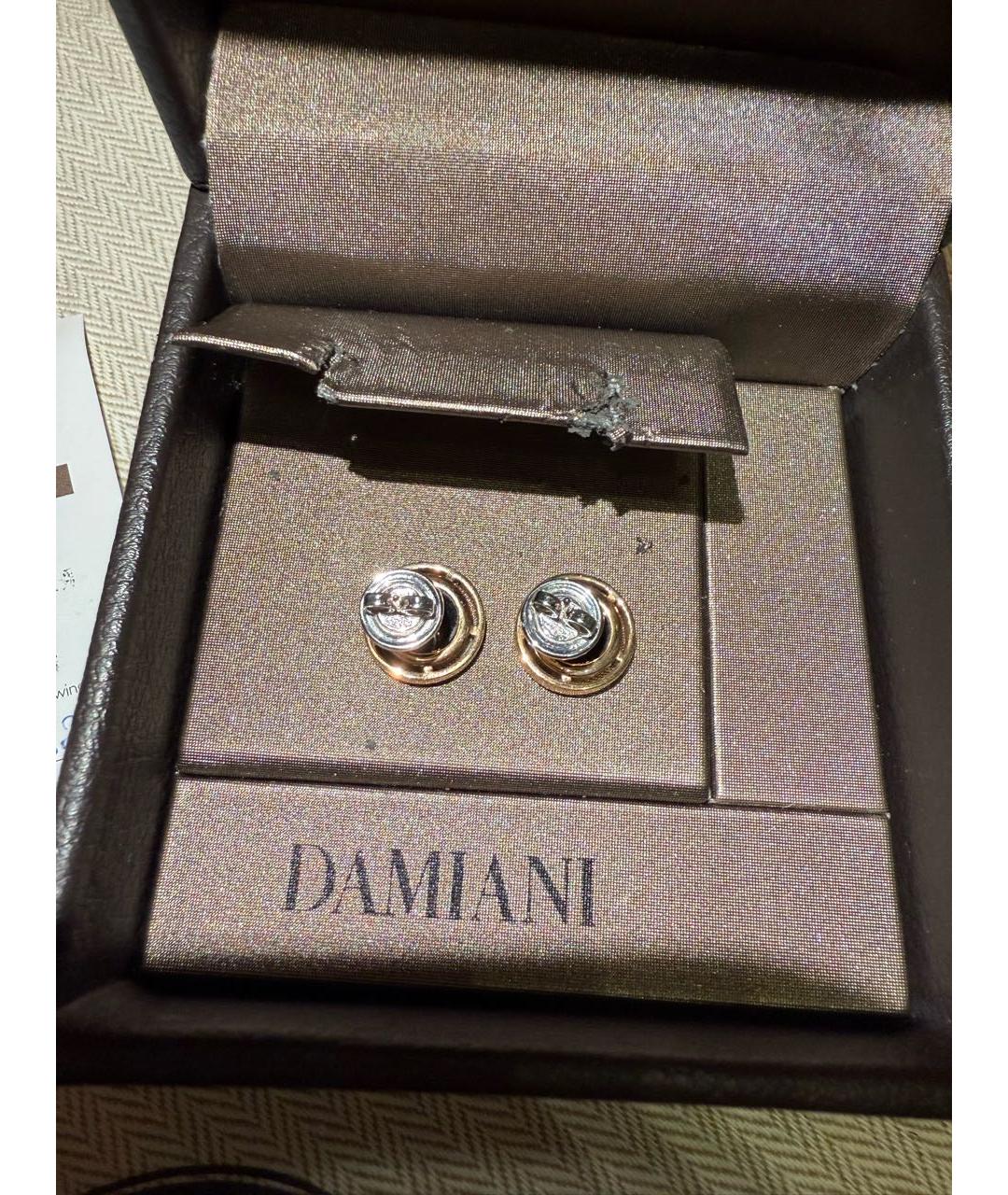 DAMIANI Черные серьги из розового золота, фото 2