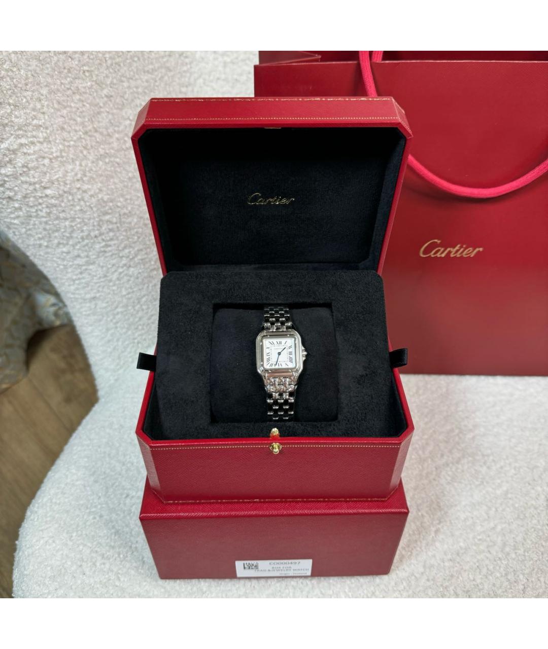 CARTIER Серебряные часы, фото 5