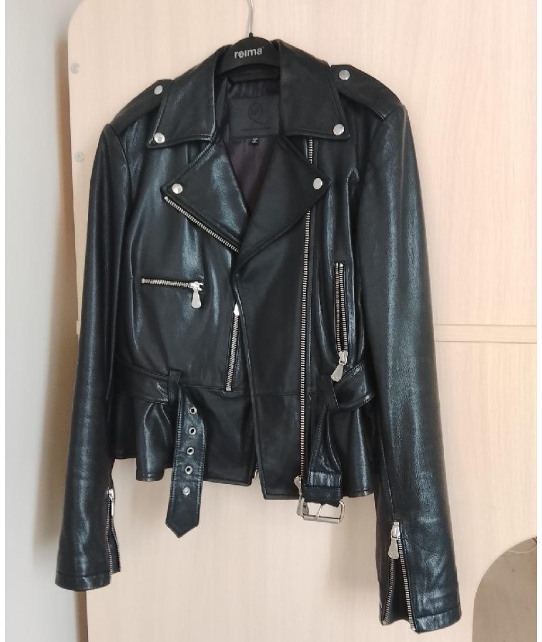 ALEXANDER MCQUEEN Черная кожаная куртка, фото 2