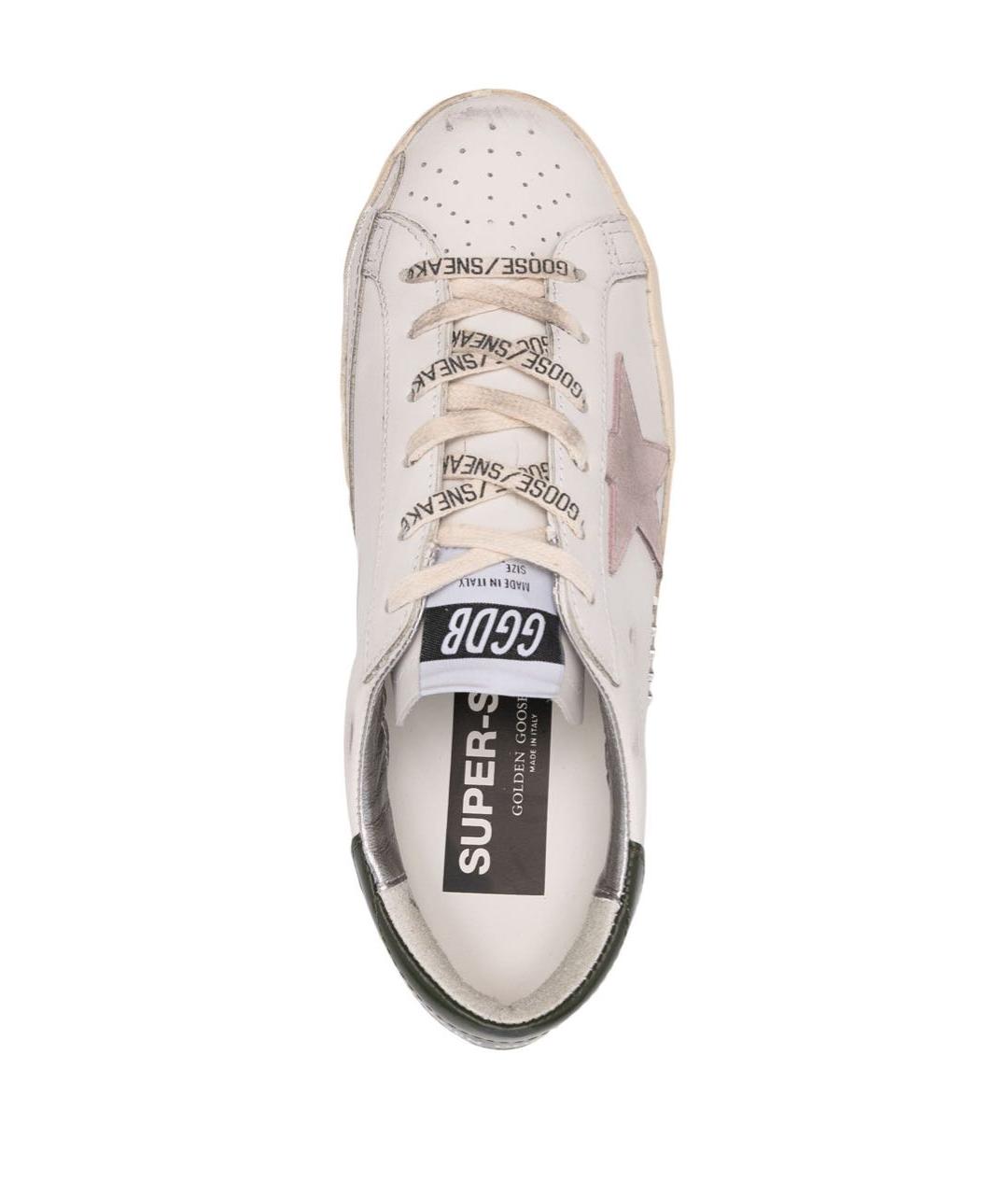 GOLDEN GOOSE DELUXE BRAND Белые кожаные кеды, фото 4