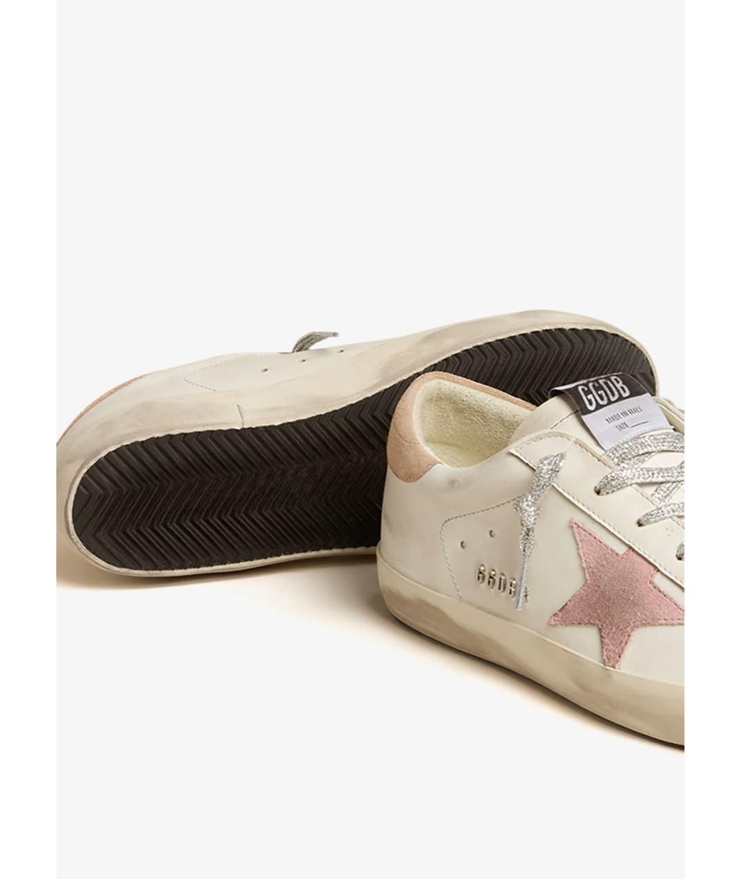 GOLDEN GOOSE DELUXE BRAND Белые кожаные кеды, фото 2