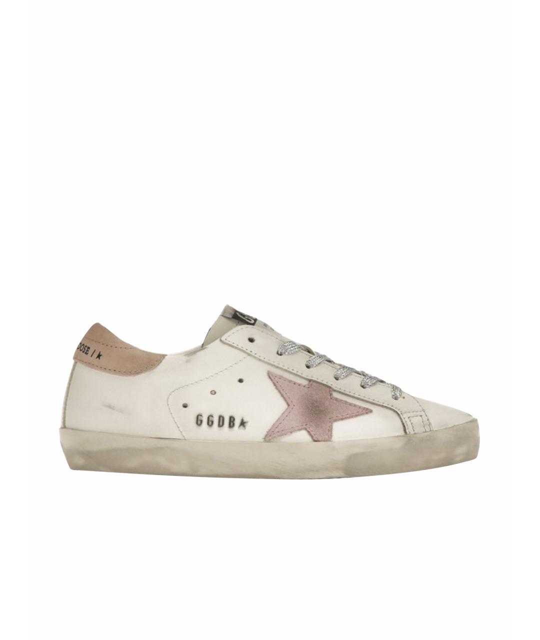 GOLDEN GOOSE DELUXE BRAND Белые кожаные кеды, фото 1