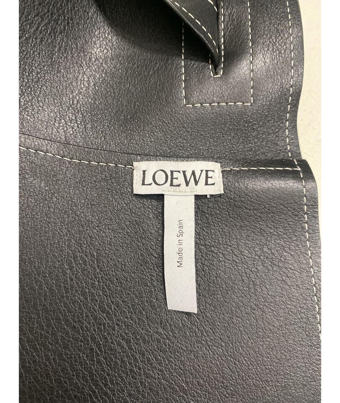 LOEWE Коричневый кожаный ремень, фото 4