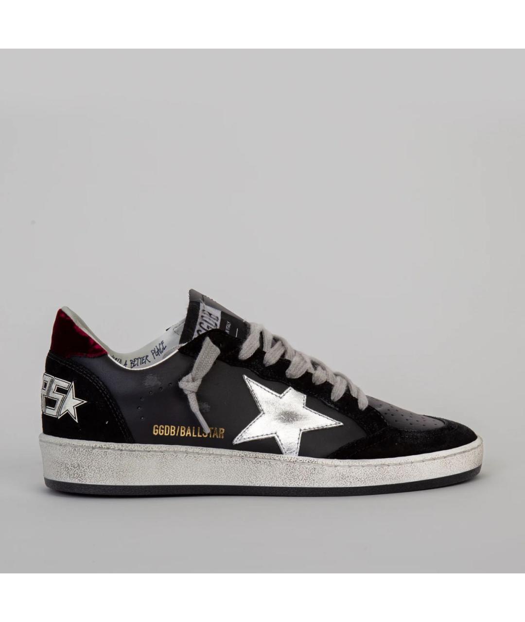 GOLDEN GOOSE DELUXE BRAND Черные кожаные кеды, фото 5