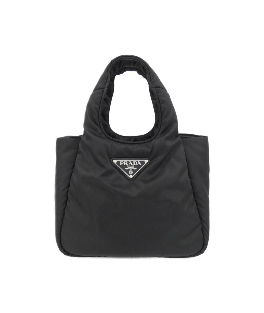 PRADA Черная синтетическая сумка с короткими ручками, фото 1