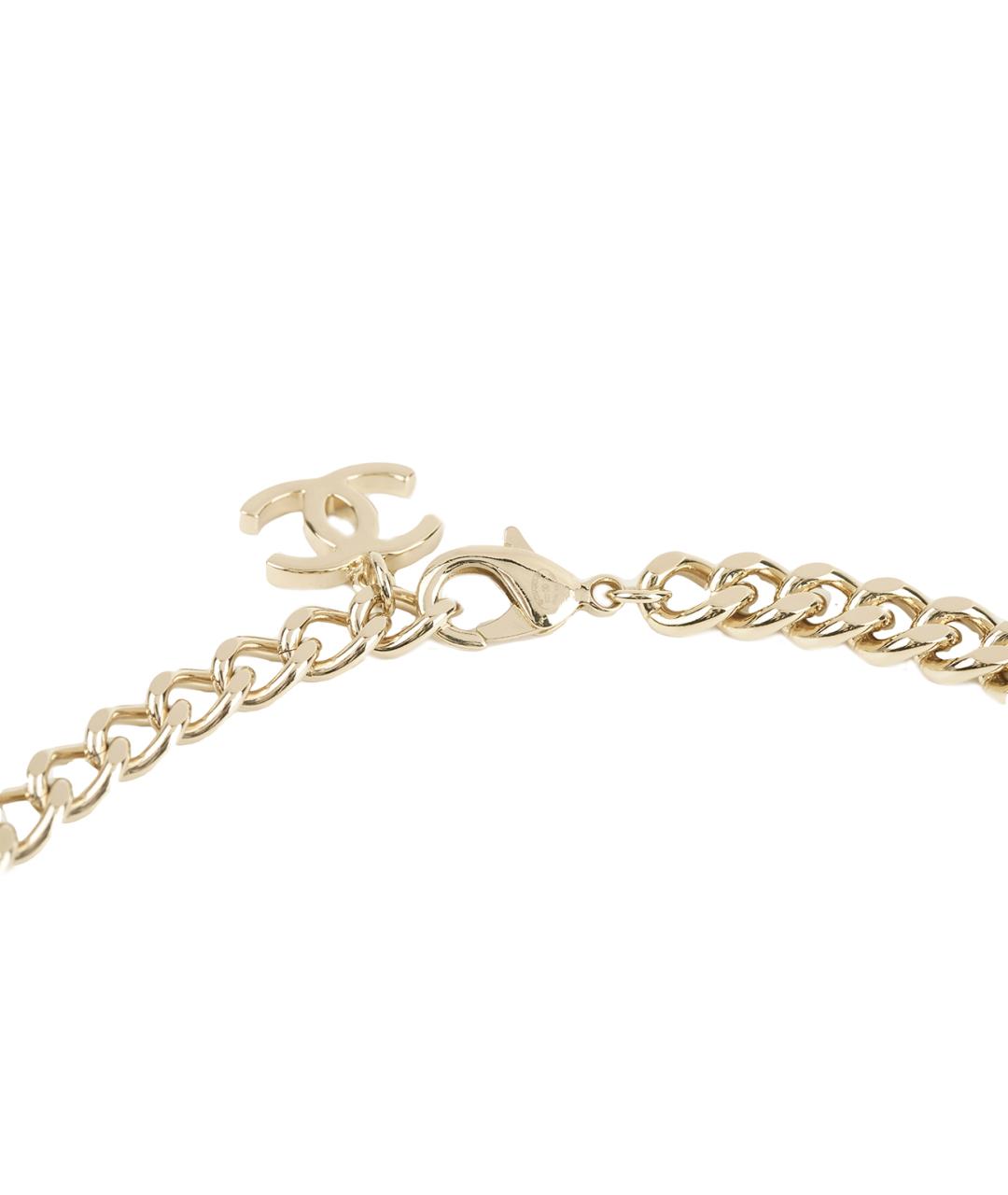 CHANEL Золотая металлическая цепочка, фото 5