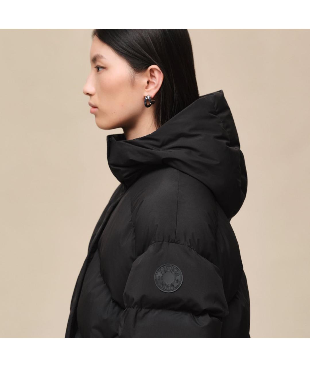 HERMES Черная полиэстеровая куртка, фото 8