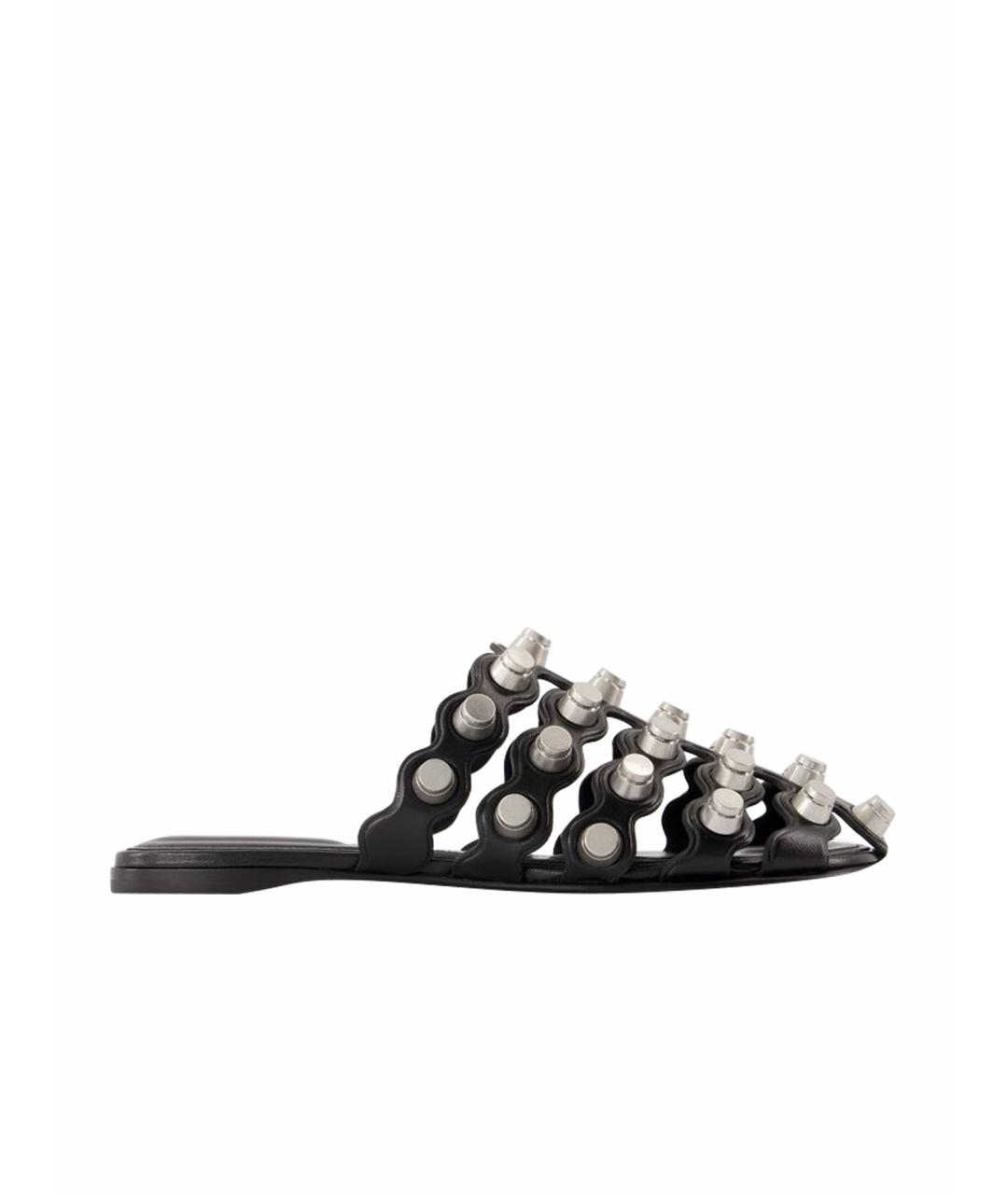 ALEXANDER WANG Черные кожаные сандалии, фото 1