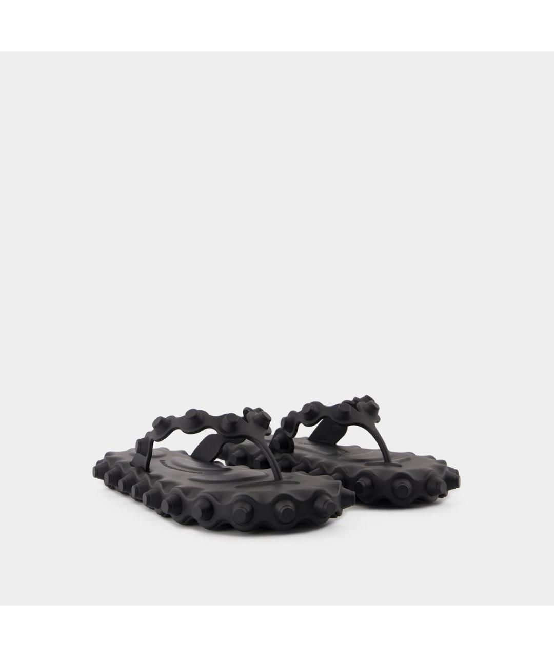 ALEXANDER WANG Черные резиновые сандалии, фото 2