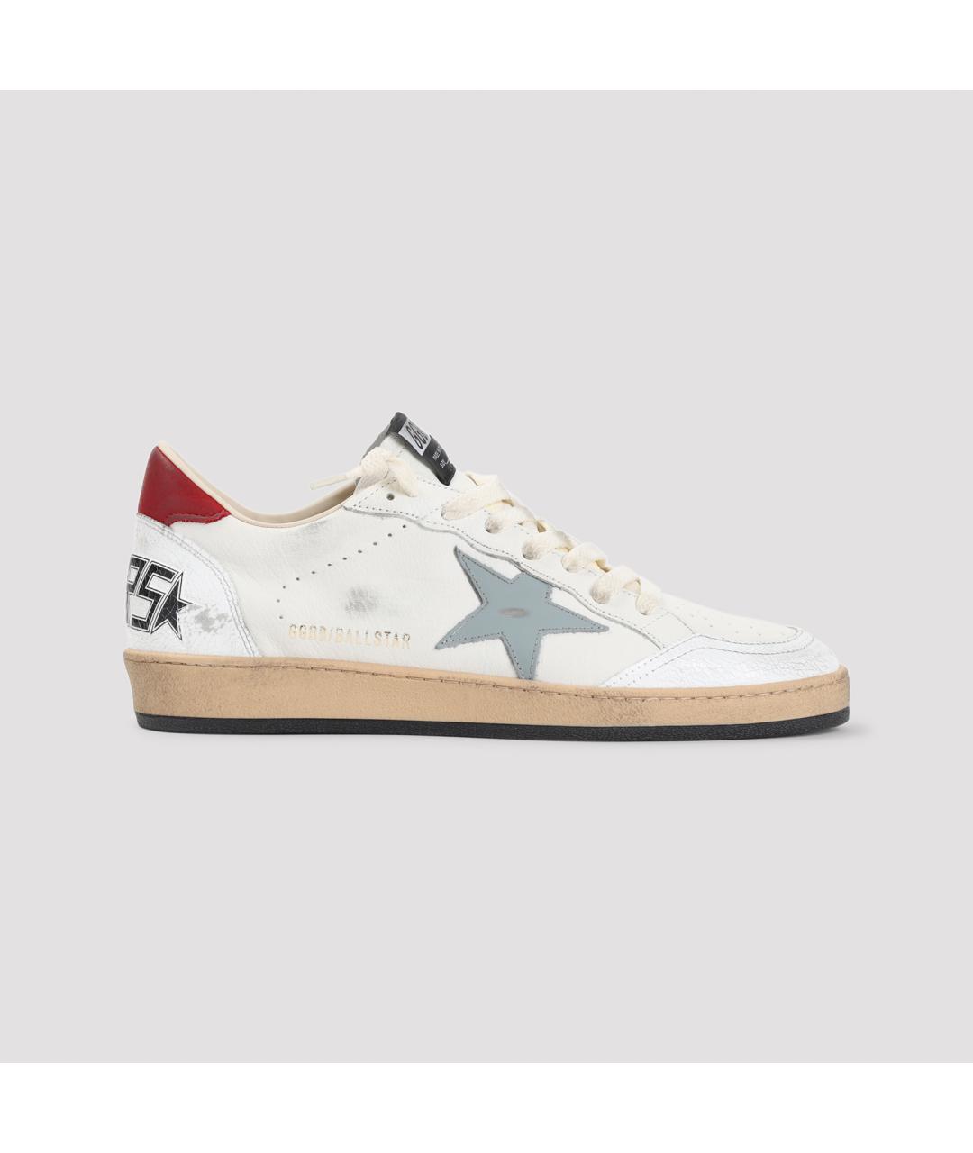 GOLDEN GOOSE DELUXE BRAND Белые кожаные низкие кроссовки / кеды, фото 2