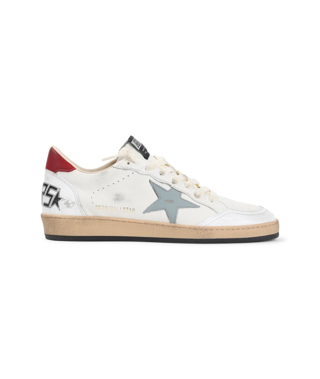 GOLDEN GOOSE DELUXE BRAND Белые кожаные низкие кроссовки / кеды, фото 1