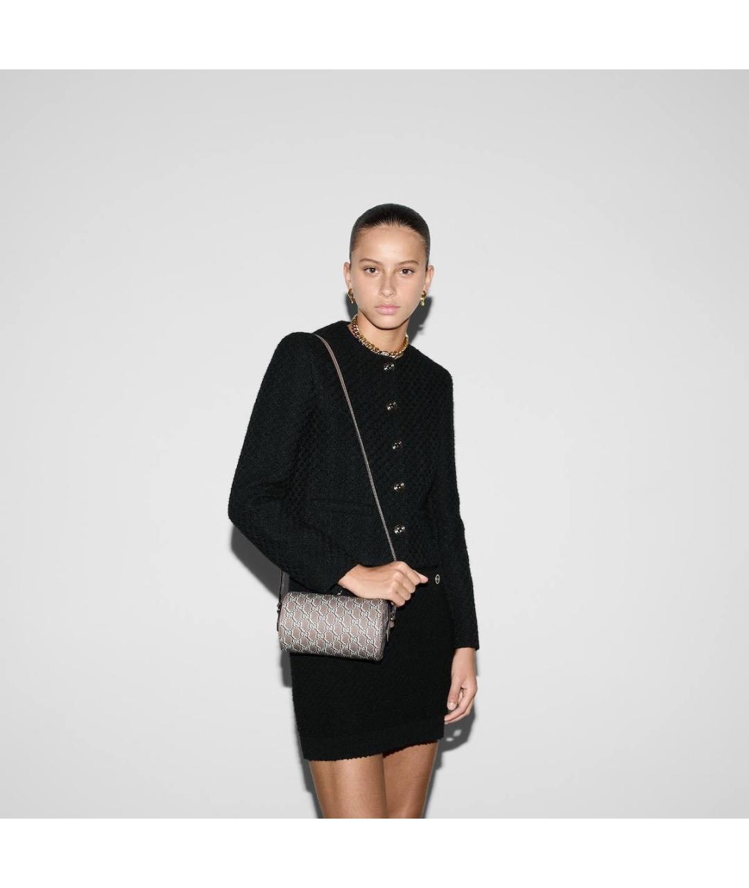 GUCCI Бежевая кожаная сумка через плечо, фото 5