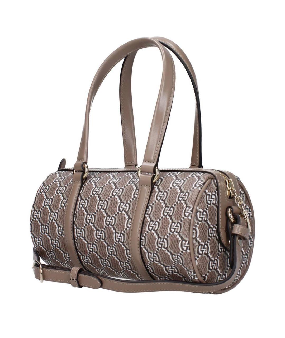 GUCCI Бежевая кожаная сумка тоут, фото 2