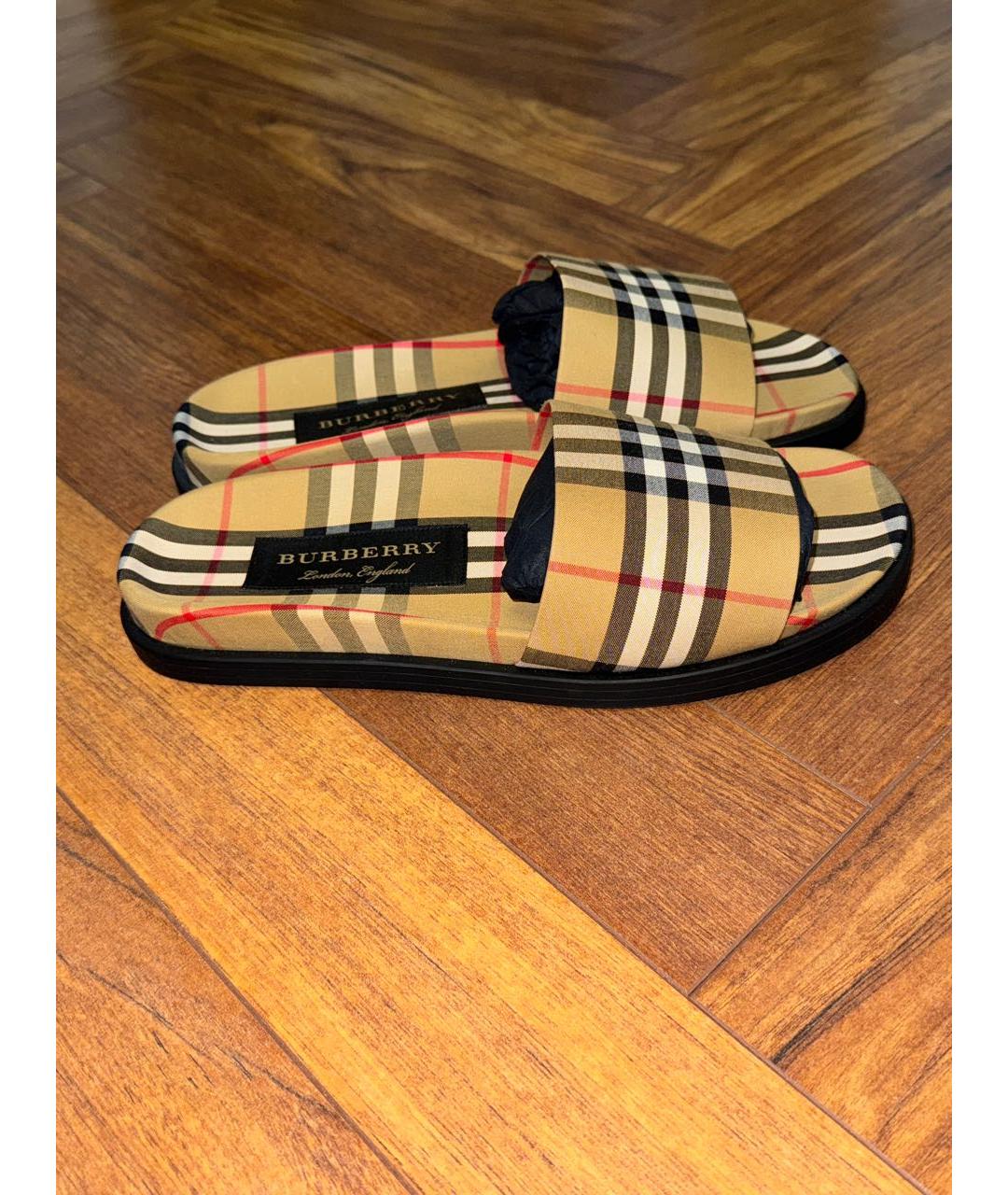 BURBERRY Мульти шлепанцы, фото 5