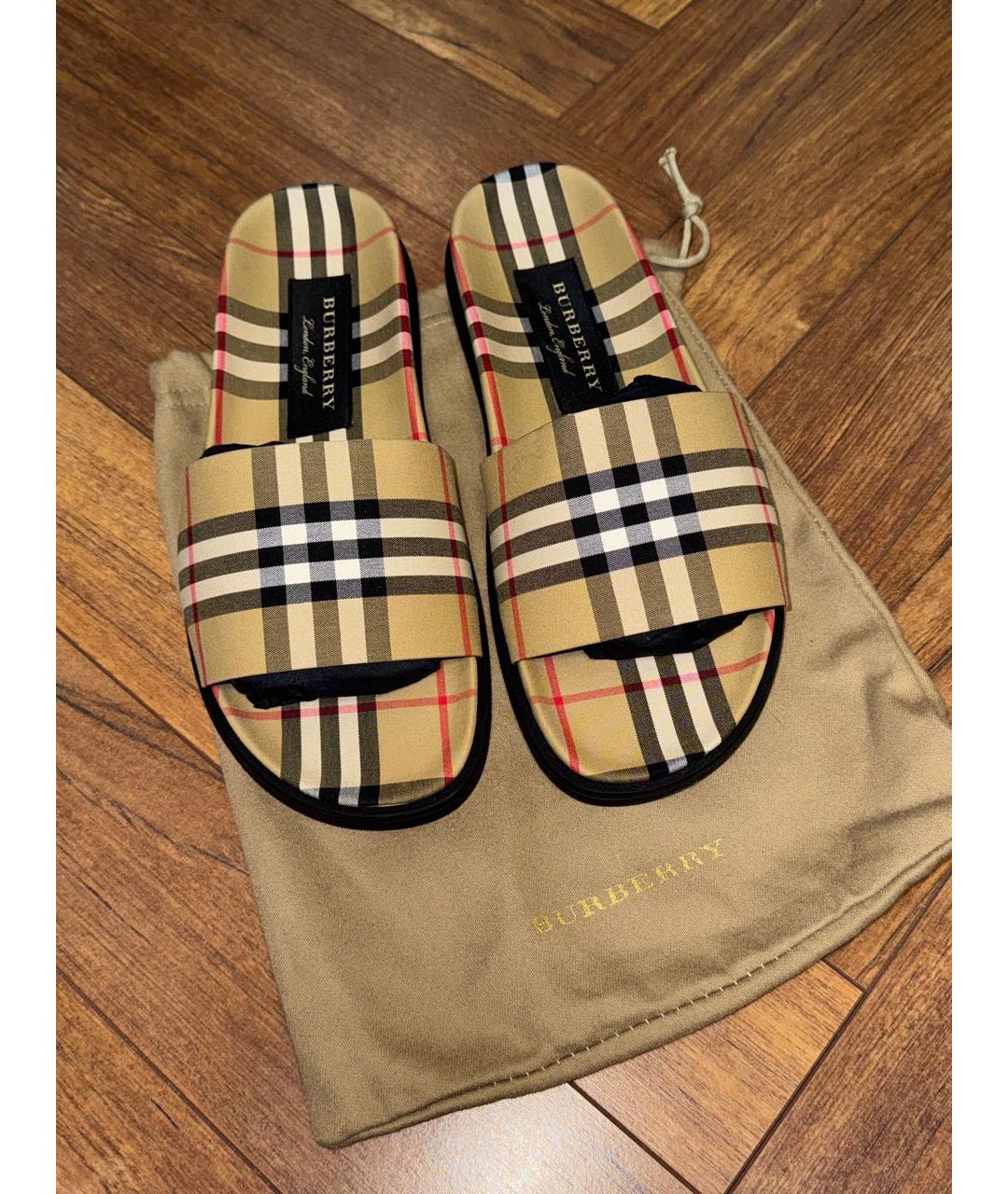 BURBERRY Мульти шлепанцы, фото 2