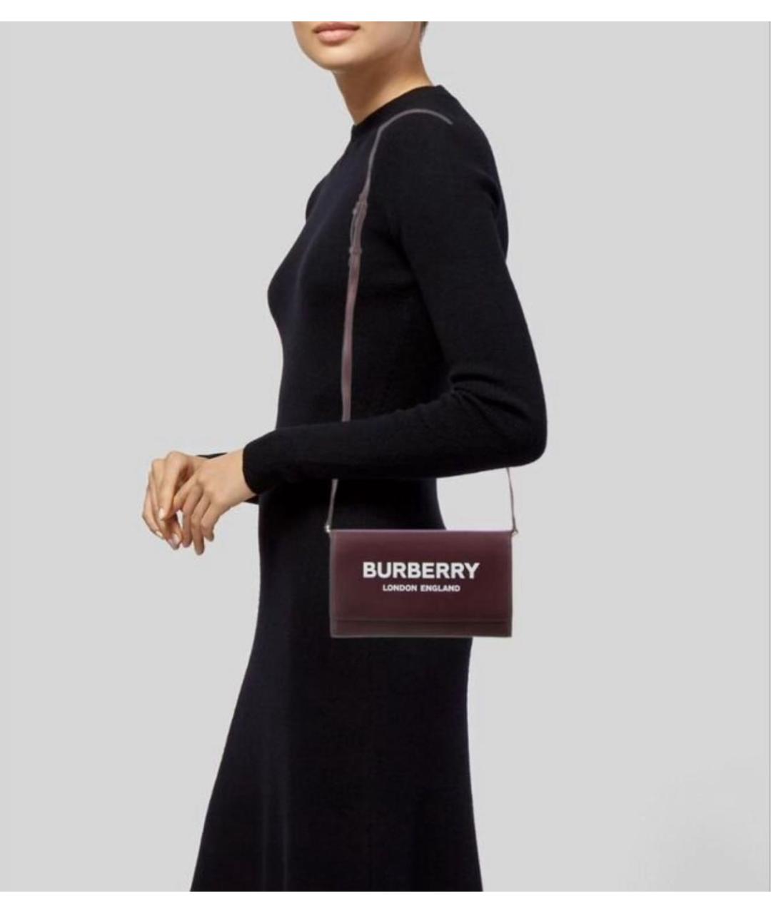 BURBERRY Кожаная сумка через плечо, фото 8